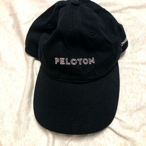 Peloton Pink and Black Stronger Baseball Hat Sporty Fitness Cotton
